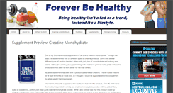 Desktop Screenshot of foreverbehealthy.com