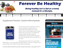 Tablet Screenshot of foreverbehealthy.com